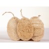 Tris di spugnette naturali di luffa | Ecologiche, esfolianti, biodegradabili